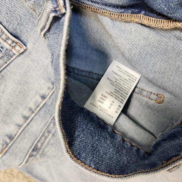 American Eagle Jeans Stovepipe Black Women’s Size 12 Short - Picture 8 of 10